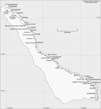 Karte des Atolls