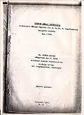 Titelblatt von Lehrmaterial zur organisch-chemischen Technologie von Zoltan Hajos, TU Budapest (1952)