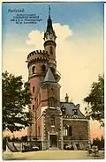 Stephanie-Warte in Karlsbad kurz nach der Eröffnung (1898)