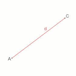 Quadrat mit gegebener Diagonale, Animation