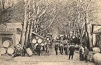 Le petit Bercy, öffentlicher Markt für Weine und Spirituosen.