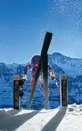 Rennstart eines Schweizer Athleten, um 2000