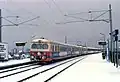 ÖBB 6030.205 in der Haltestelle Strandbäder (1980)