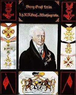 Graf Georg Ernst Levin von Wintzingerode (1752–1834), Glasfenster in der Burgkapelle