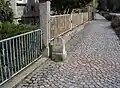 Halbmeilenstein an der Mittweidaer Straße