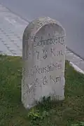 Ganzmeilenstein in Burkhardtsgrün