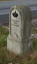 Abzweigstein in der Herolder Straße