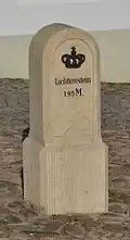 Ganzmeilenstein am Marktplatz