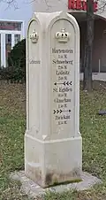 Stationsstein in der Glauchauer Straße