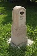 Ganzmeilenstein an der B 283, Richtung Klingenthal