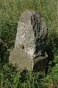 Halbmeilenstein an der B 97 bei Schmorkau