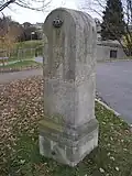 Stationsstein an der B 171 in Zöblitz