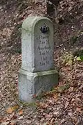 Ganzmeilenstein an der B 92, bei Unterhermsgrün