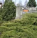 Stationsstein an der B 7, am Abzweig Wechselburg