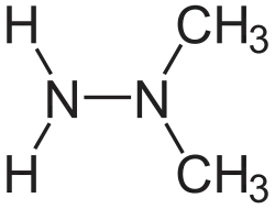 Struktur von 1,1-Dimethylhydrazin