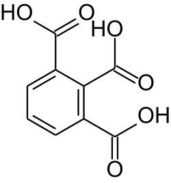 Strukturformel von Hemimellitsäure