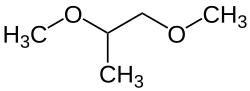 Strukturformel von Propylenglycoldimethylether