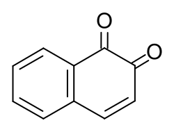 Strukturformel von 1,2-Naphthochinon