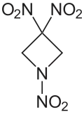 Strukturformel von 1,1,3-Trinitroazetidin