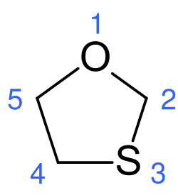 1-Oxa-3-thiacyclopentan (Hantzsch-Widman: 1,3-Oxathiolan)