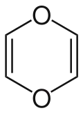 Strukturformel von 1,4-Dioxin