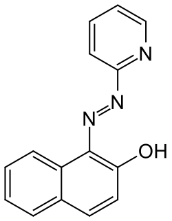 Strukturformel von 1-(2-Pyridylazo)-2-naphthol