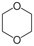 Strukturformel von 1,4-Dioxan