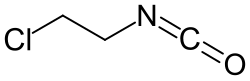 Strukturformel von 2-Chlorethylisocyanat
