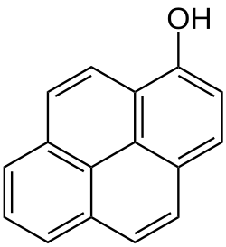 Strukturformel von 1-Hydroxypyren