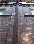 Fassadendetail am evangelischen Gemeindehaus in Berlin-Friedrichshagen