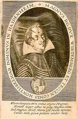 Der in der Schlacht tödlich verwundete Herzog Magnus von Württemberg auf dem Totenbett
