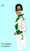 Ab 1792 als neuaufgestelltes 105e régiment d'infanterie de ligne