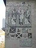 Kunst am Bau: Mosaik am Haus Hofzeile 7