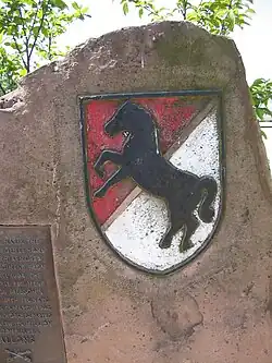 Gedenkstein für das 11th ACR auf dem Gelände der früheren Downs Barracks in Fulda