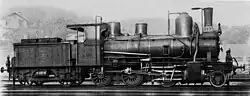 Güterzuglok D&nbsp;3/4 Nr. 127, gebaut 1890 von der SCB, später SBB Nr. 3897