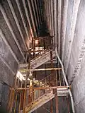 Von der zweiten Vorkammer geht in rund 8 Meter Höhe der Gang zur Grabkammer ab