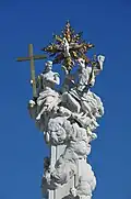 Spitze der Dreifaltigkeitssäule in St. Pölten