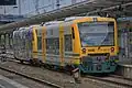 Zwei Regio-Shuttle der ODEG, einer Tochtergesellschaft der PEG, im Bahnhof Berlin-Lichtenberg