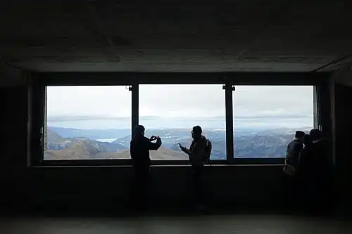 Fenster bei der Station Eigerwand, 2865&nbsp;m (2008)