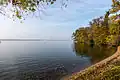Blick von Kaninchenwerder nach Schwerin