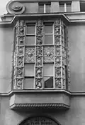 Fassadendetail am Wohn- und Geschäftshaus Gesellius in Demmin