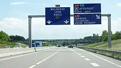 Kreuzung der A 35 mit der A 36