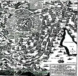 1683, brennende Dörfer um Wien