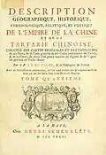 Description de l’Empire de la Chine et de la Tartarie, 1736, Titelbild Band 4