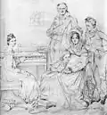 Die Familie Stamaty. 1818.