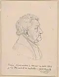 März 1823 in Weimar: Vorzeichnung „nach der Natur“ von Herzog Carl August von Sachsen-Weimar-Eisenach
