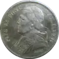Revers der 5&nbsp;Lire-Silbermünze