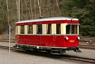 Historischer T 1 im Bahnhof Eisfelder Talmühle