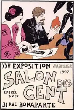 Plakat von Andrew Kay Womrath für die 25. Ausstellung, März 1897