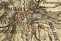 Moulin a Than in der Tranchotkarte 1805
